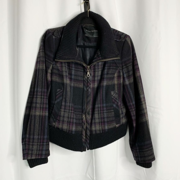 Zara Jackets & Blazers - Zara Basic XL wool plaid coat